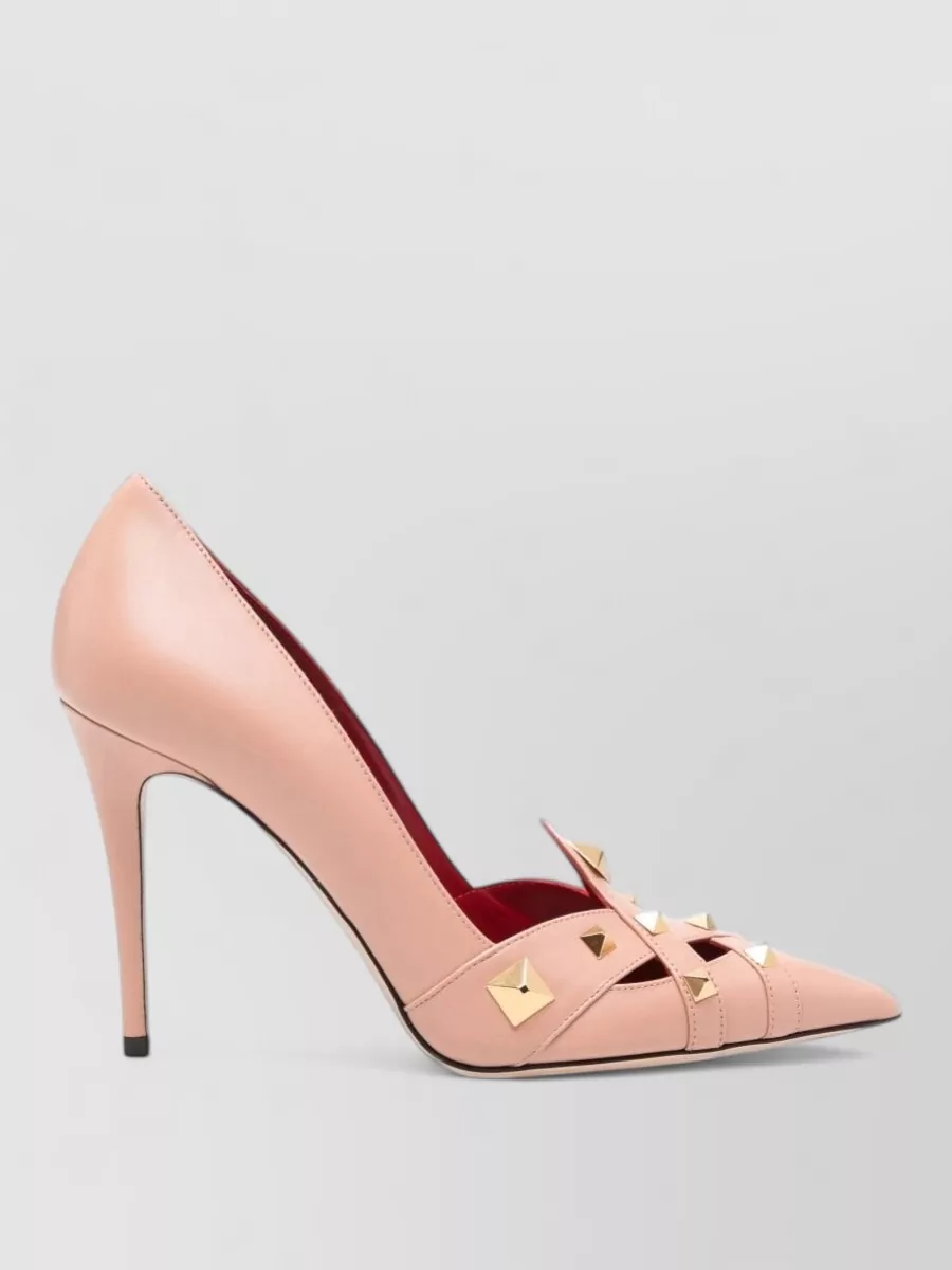 Valentino Garavani Leather Studded Pumps