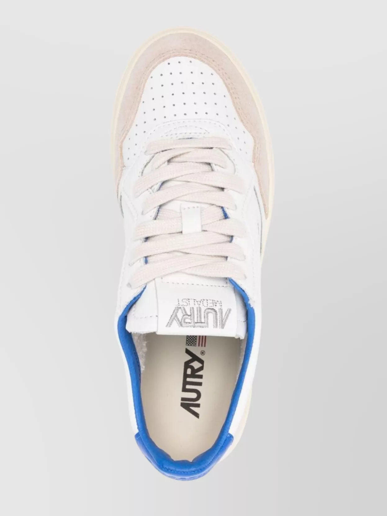 Autry Medalist Low Leather And Suede Sneakers With Lettering