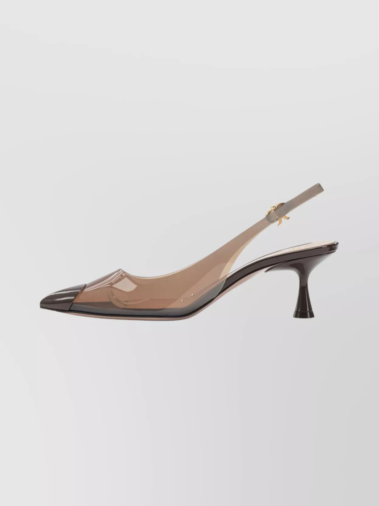 Gianvito Rossi 85Mm Pumps With Buckle Detail And Kitten Heel
