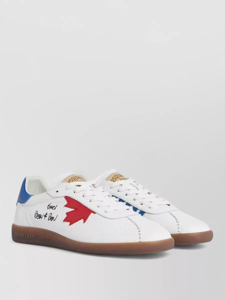 Dsquared2 leather low-top sneakers