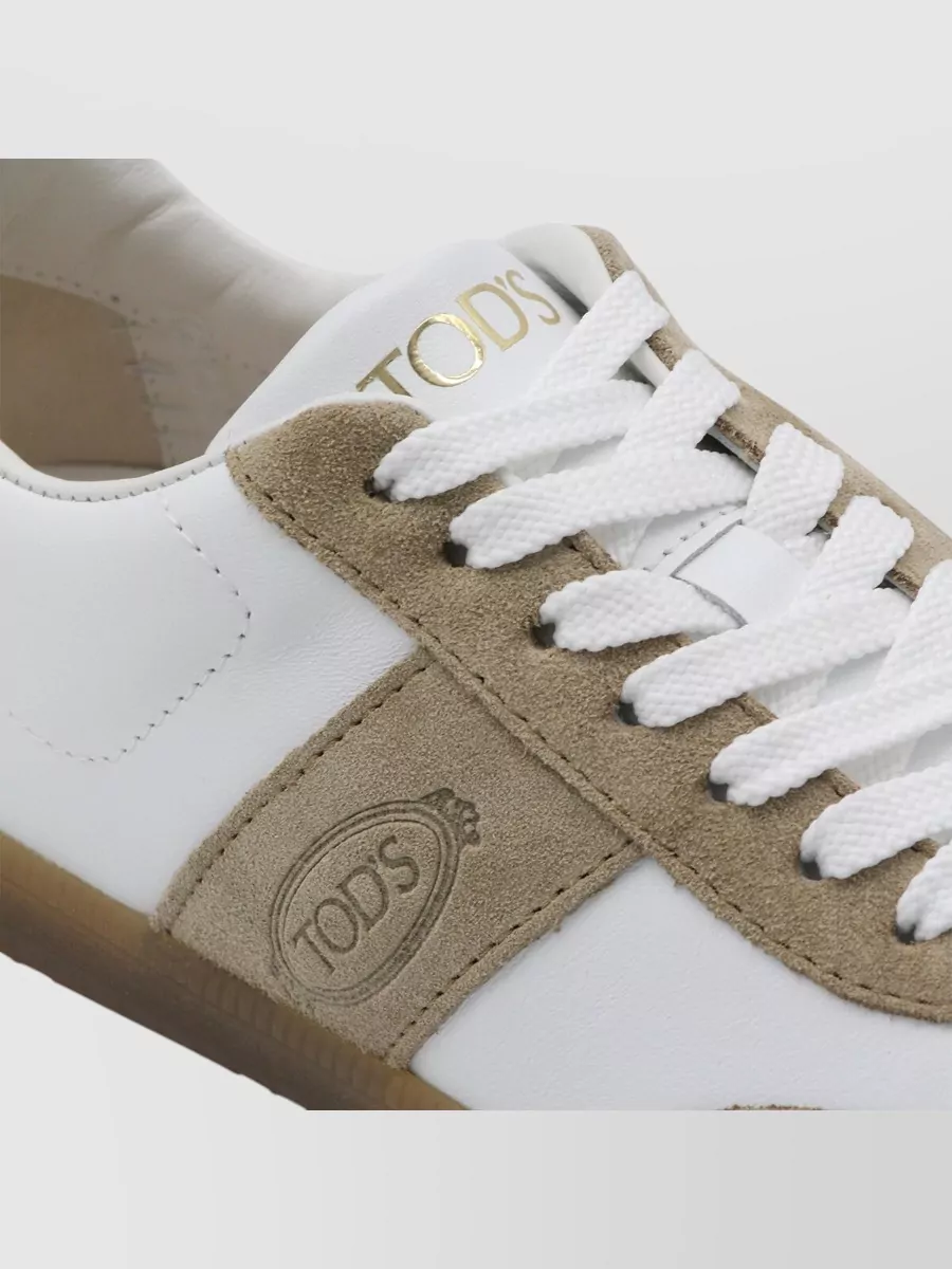 Tod's Low Top Sneakers Rubber Sole Suede