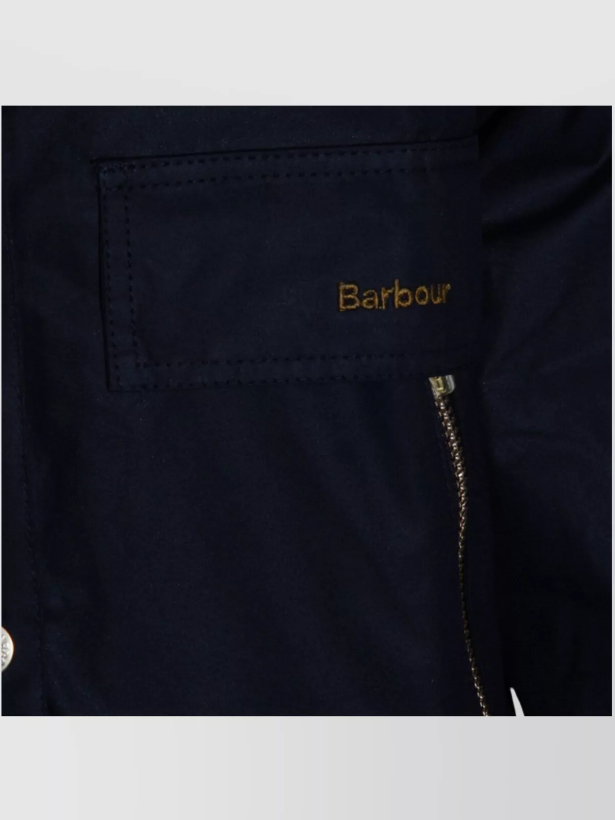 Barbour Relaxed Fit Jacket D-ring Detail In Black