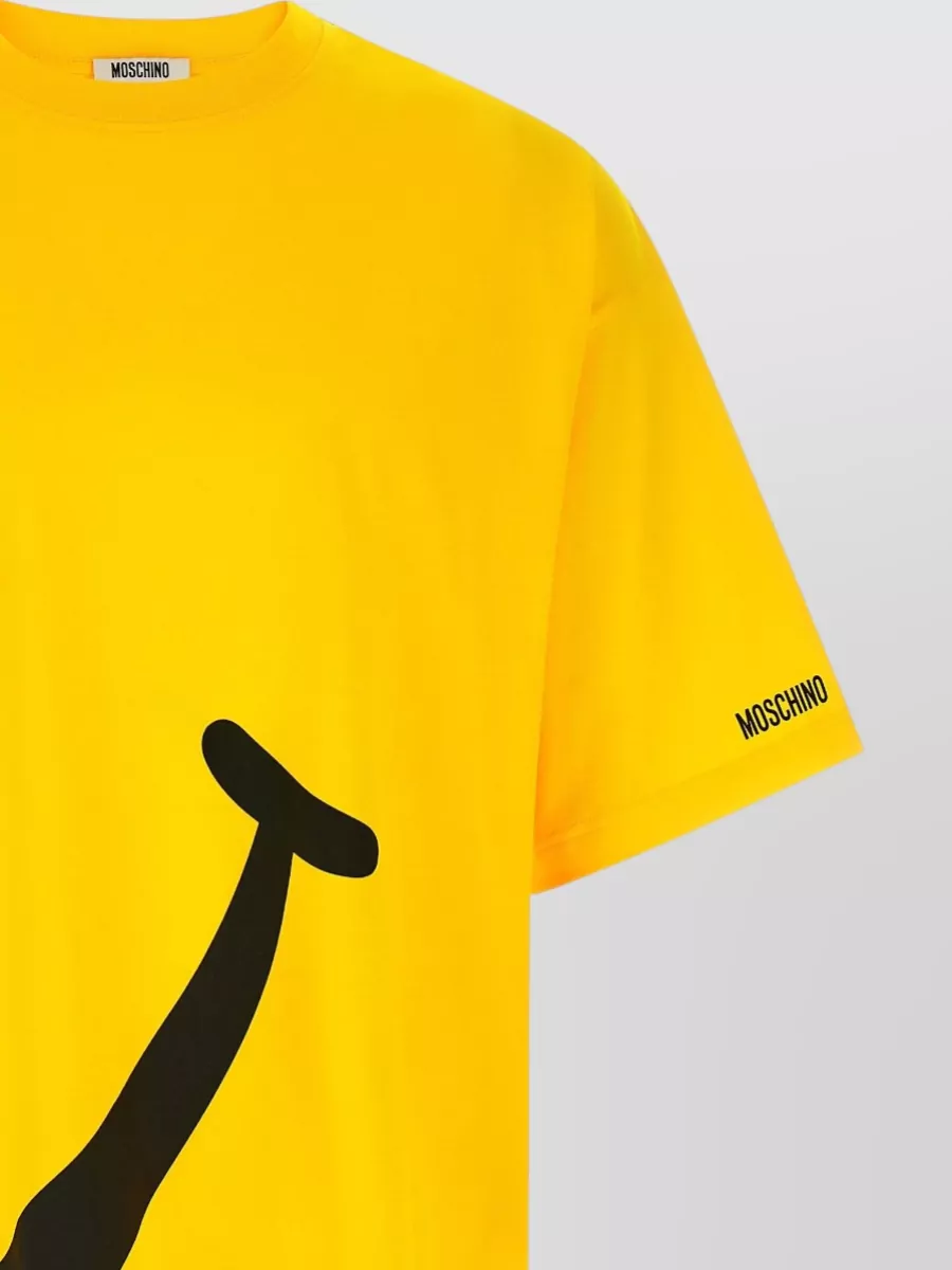 Moschino Cotton Smiley Print T-Shirt