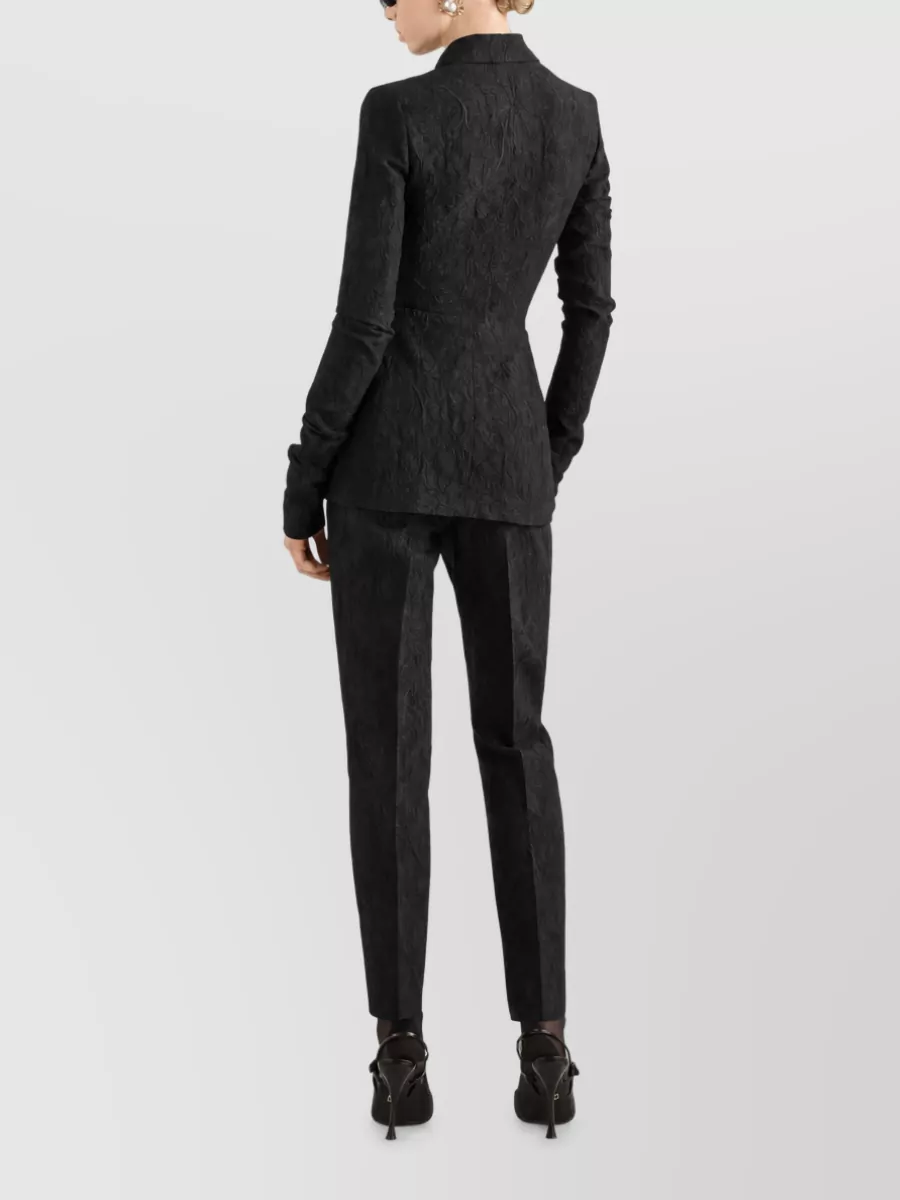 Dolce&Gabbana Floral Brocade Double-Breasted Blazer