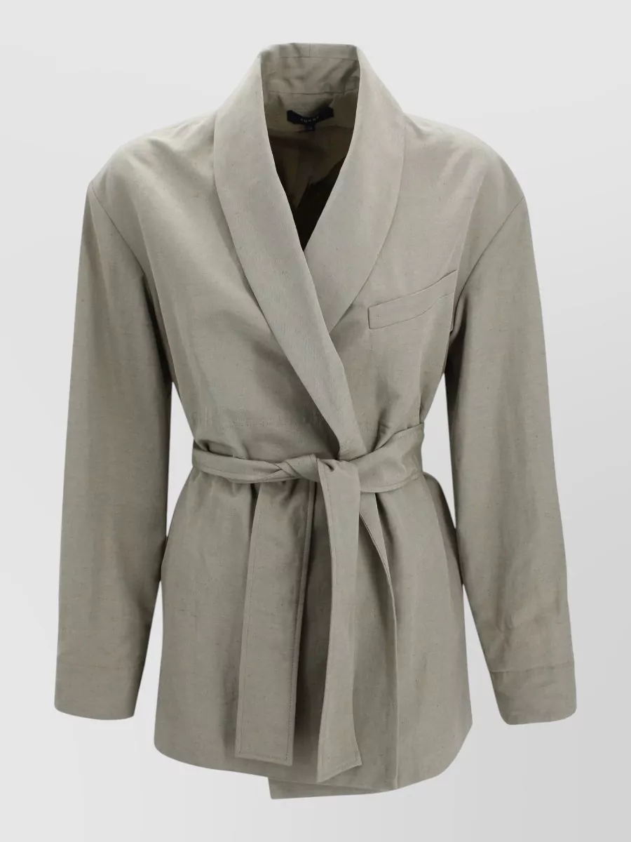 Soeur Belted Wrap Suit Jacket
