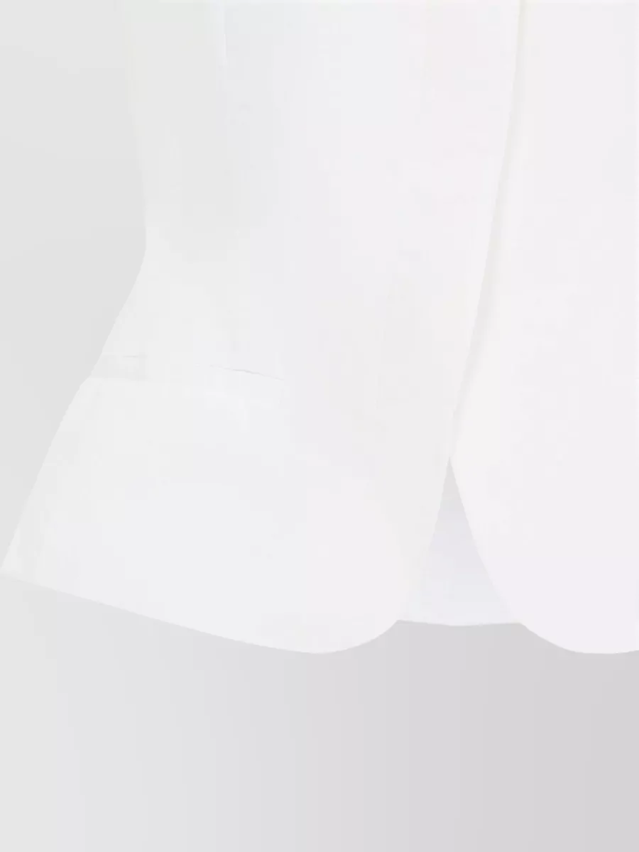 Jacquemus Fitted V-Neck Short-Sleeve Jacket