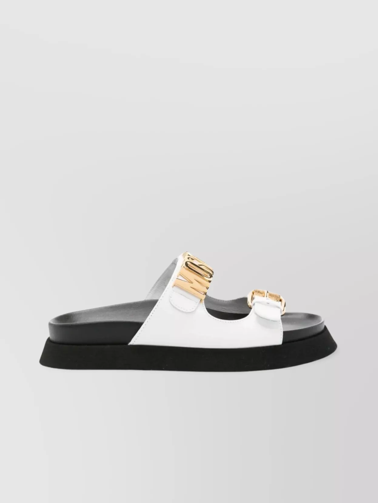 Shop Moschino Ultra-light Micro Sole Open Toe Sandals In Black