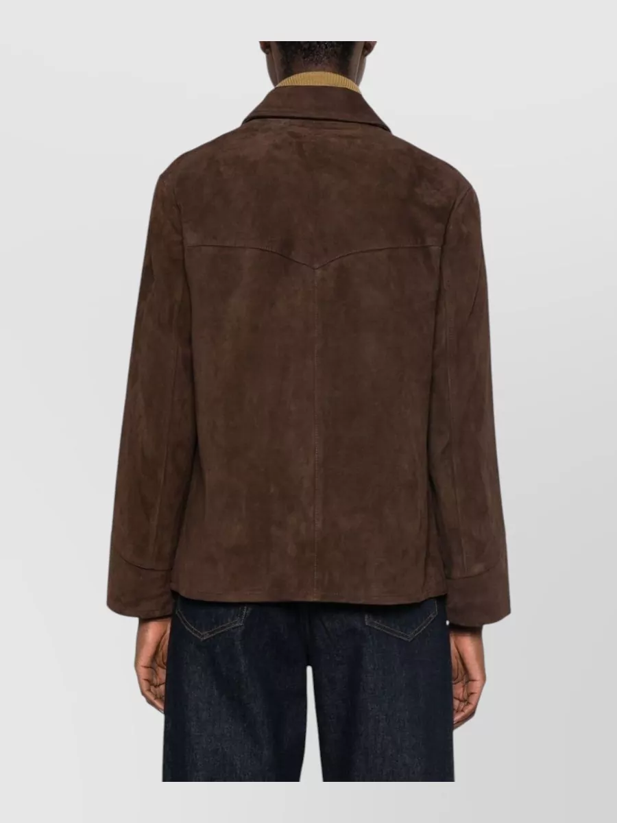 Tory Burch Suede Single Breasted Coat