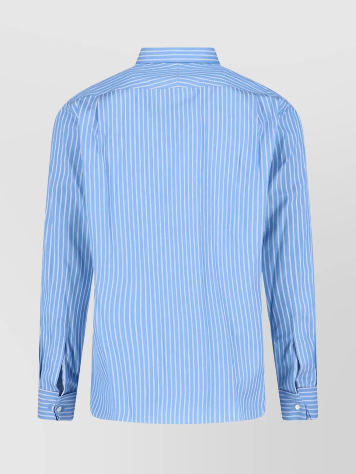 Auralee Striped Long Sleeve Button-down Shirt In Blue