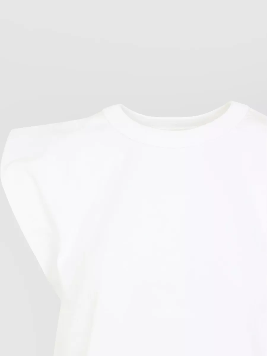 The Frankie Shop Eva Muscle T-Shirt Crew Neck Shoulder Pads