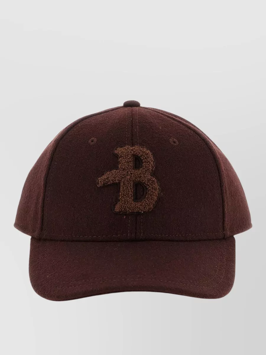 Ballantyne wool blend monogram patch baseball cap