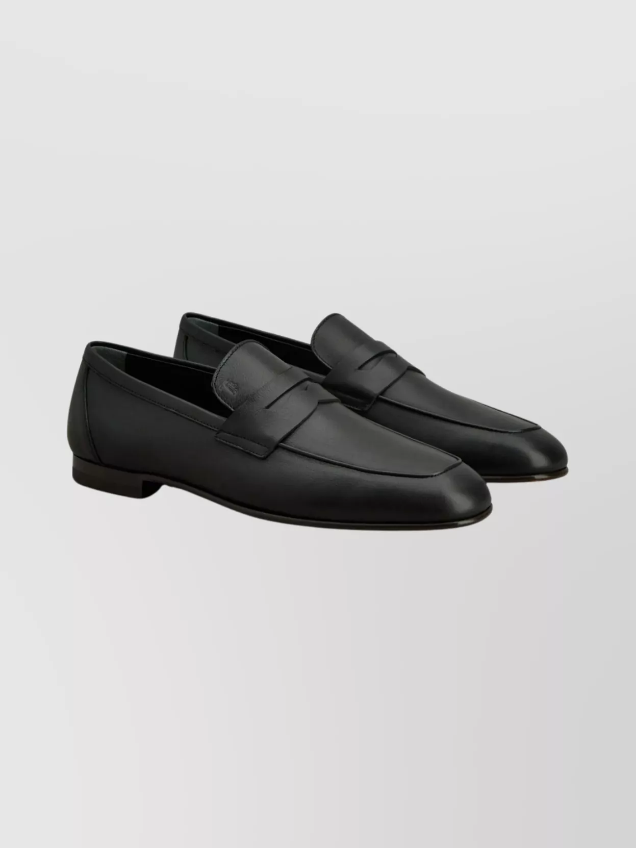 Tod's Round Toe Smooth Finish Loafers