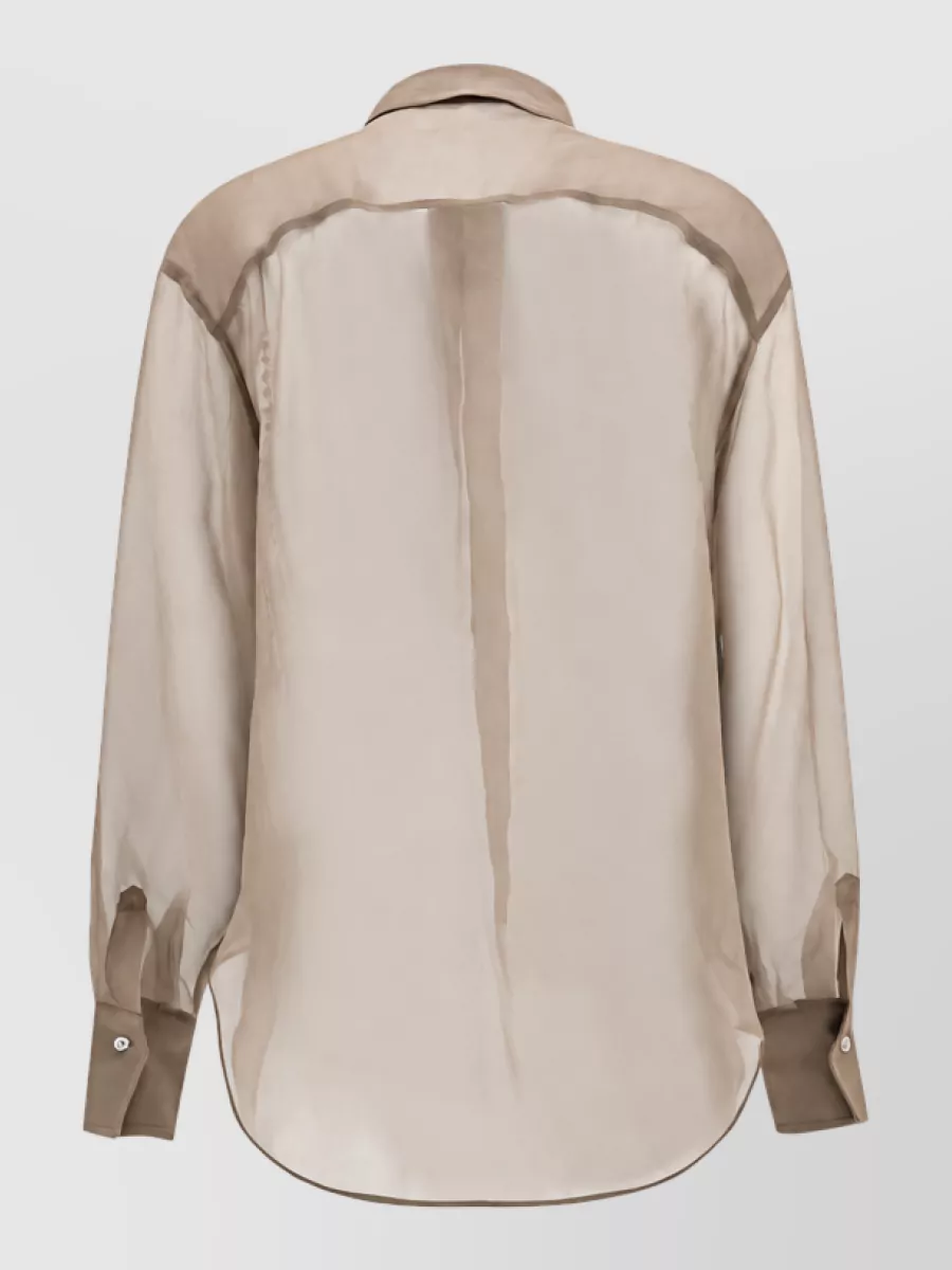 Brunello Cucinelli Silk Pattern Shirt