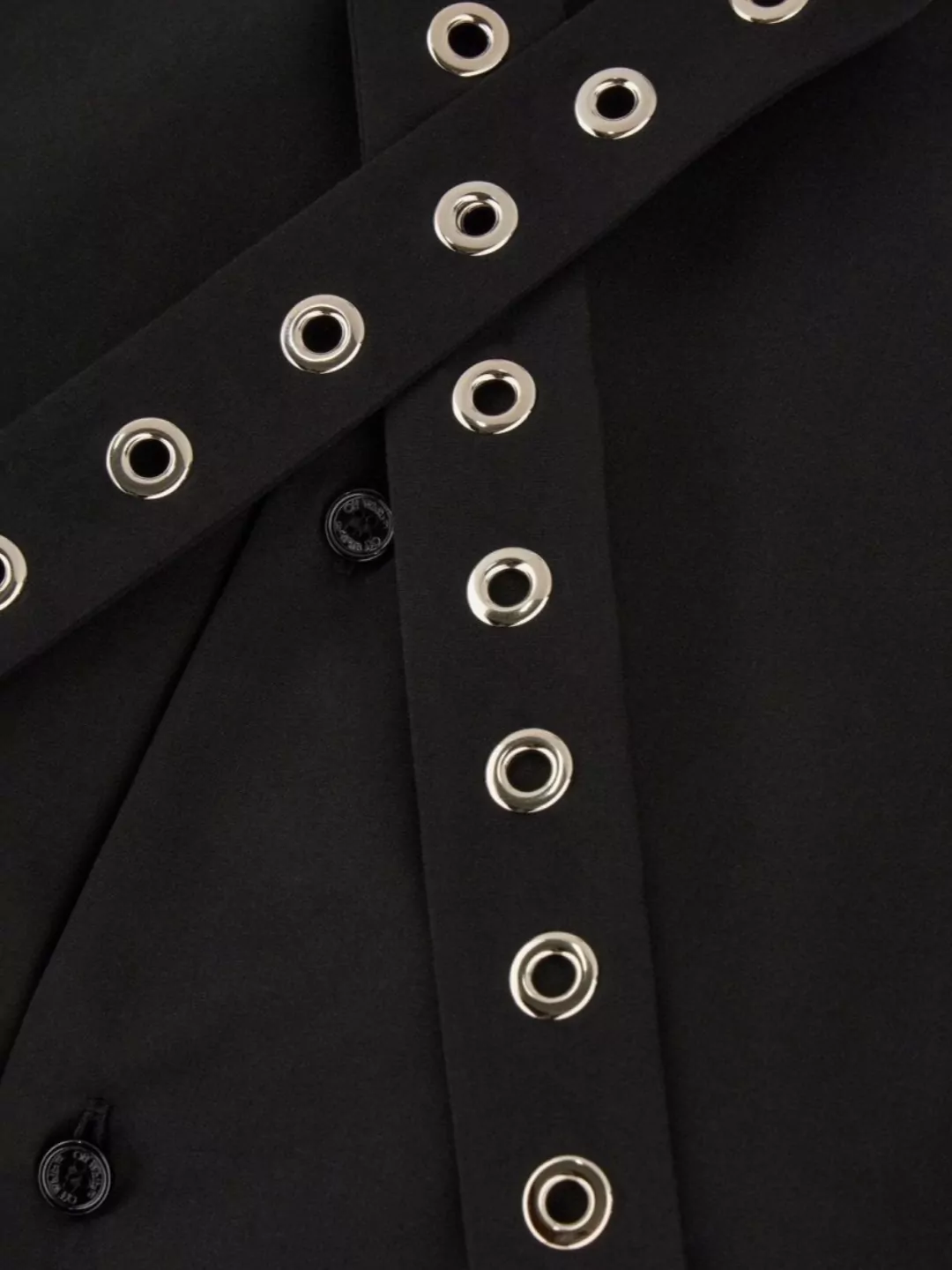 Off-white Popli Shirt With Eyelets Collar