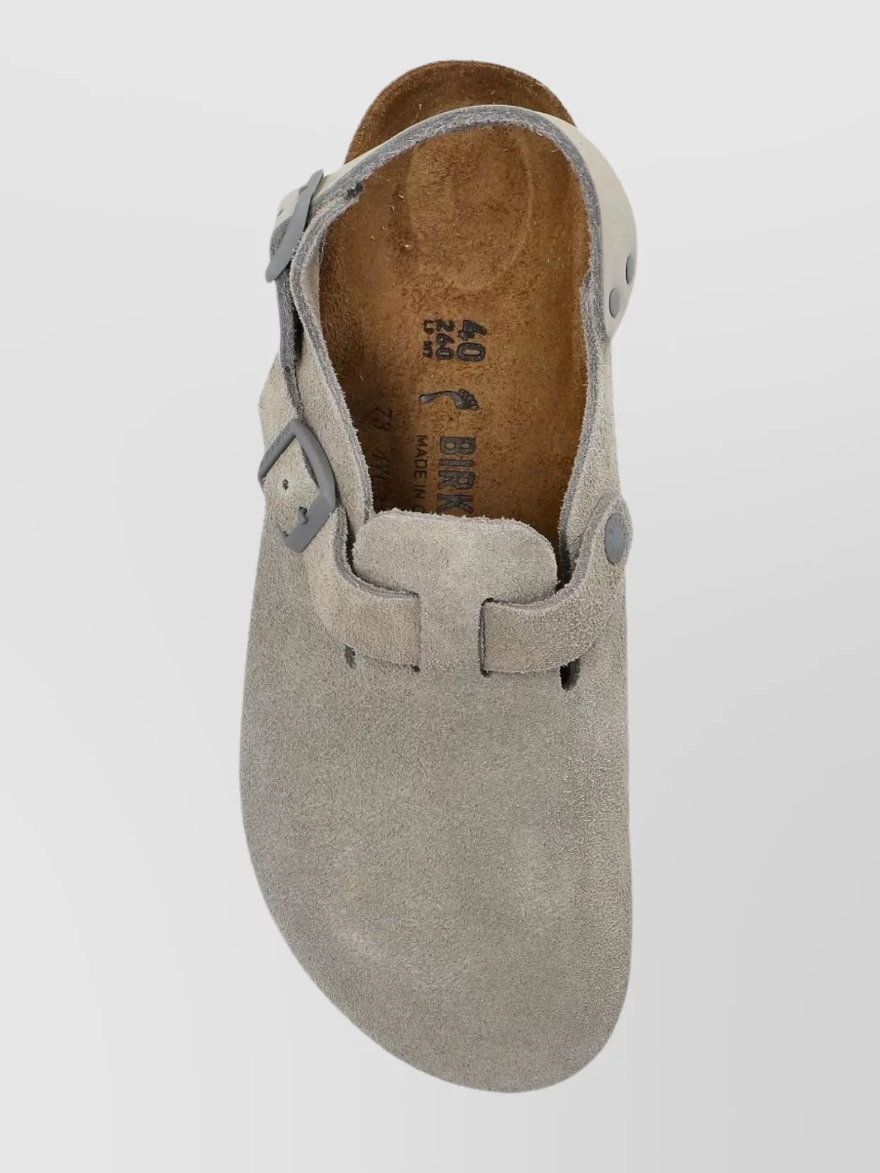 Birkenstock Stone Grey Suede Tokyo Slipper