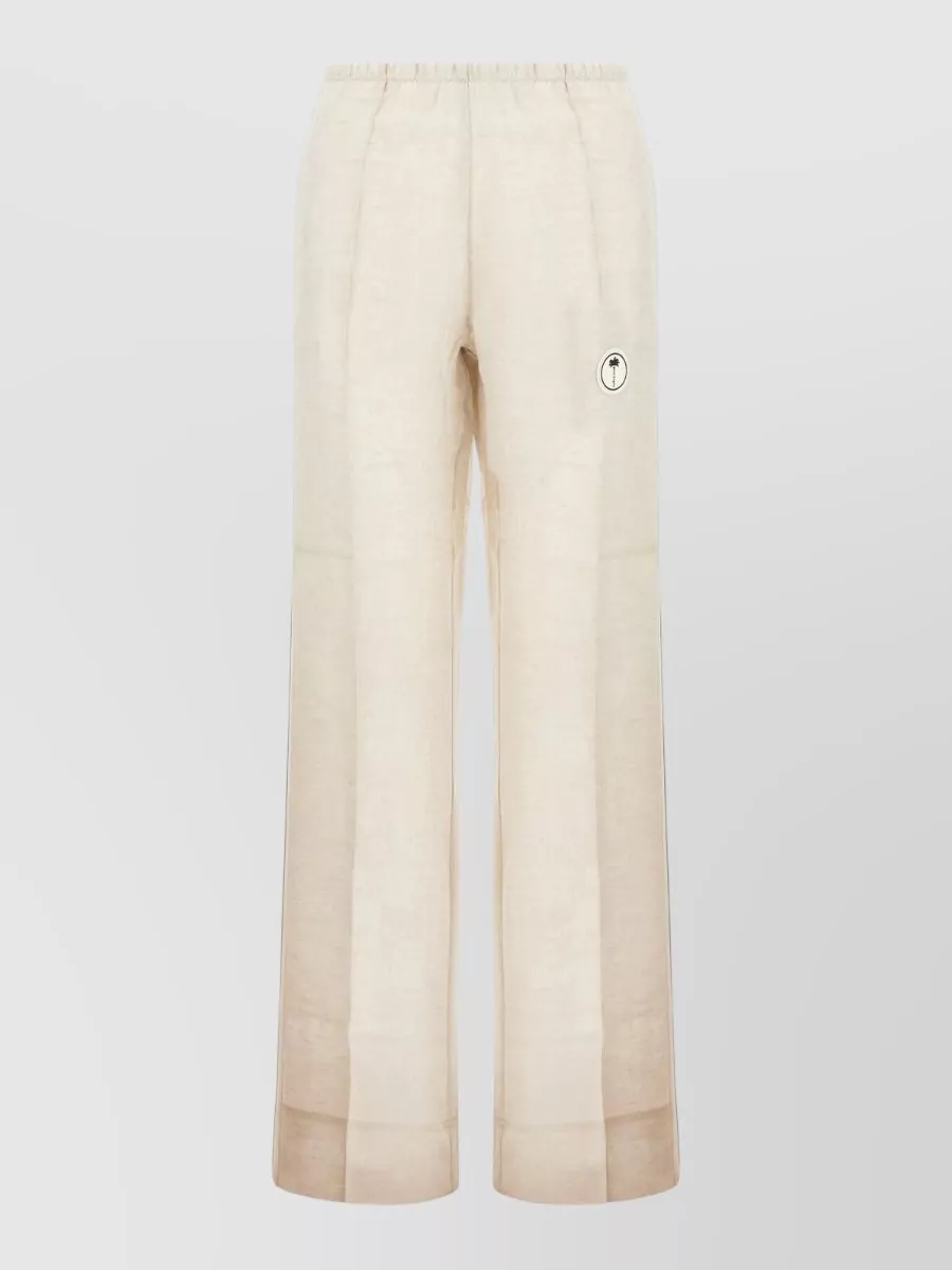 Palm Angels linen wide-leg trousers