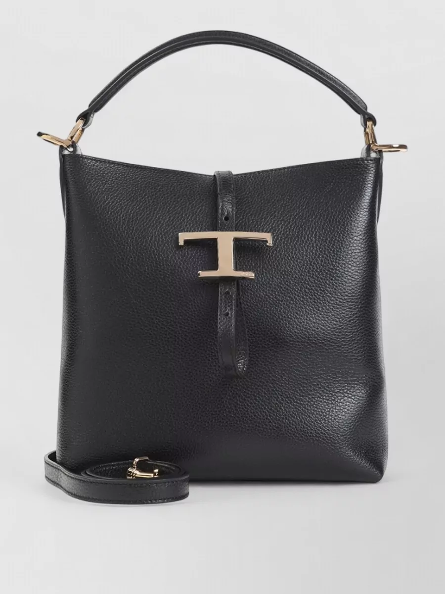 Tod's T Timeless Mini Leather Bucket Bag