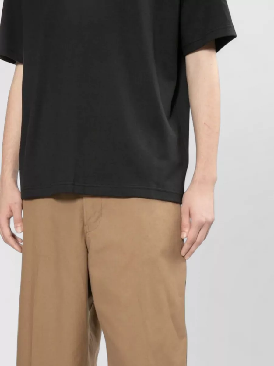 Comme Des Garçons Homme Cotton Wide Leg Trousers