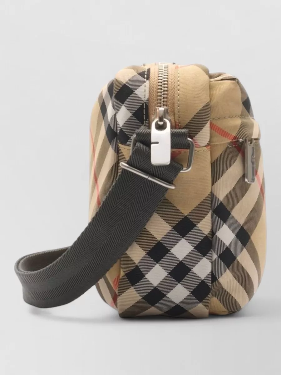 Burberry Check Canvas Shoulder Bag