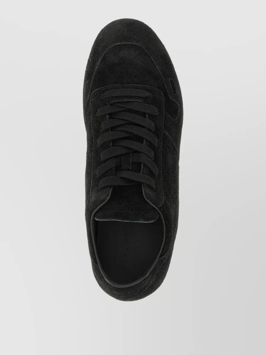 Rick Owens Leather Minimal Sneaks Lace-Up Sneakers