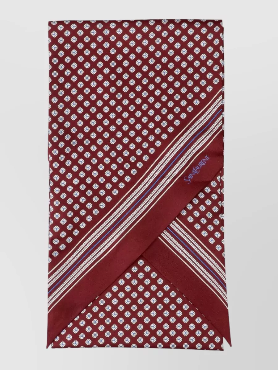 Saint Laurent Silk printed lavalliere scarf