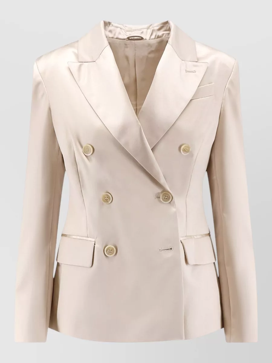 Brunello Cucinelli silk double-breasted blazer