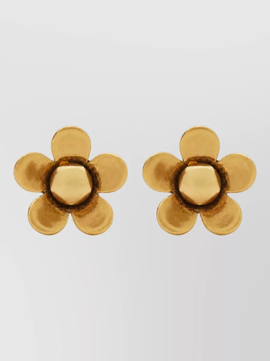 Marc Jacobs brass earrings