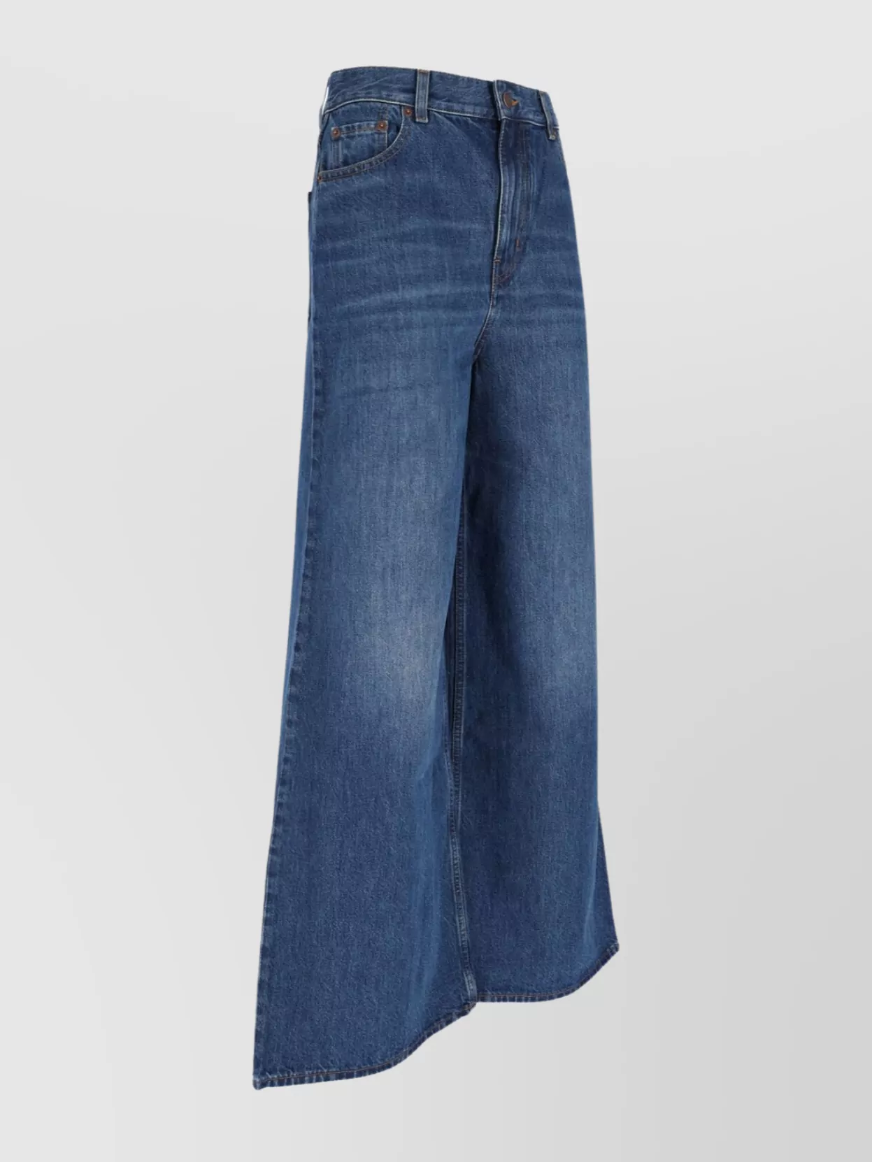 Shop Chloé Straight Leg Trousers Belt Loops