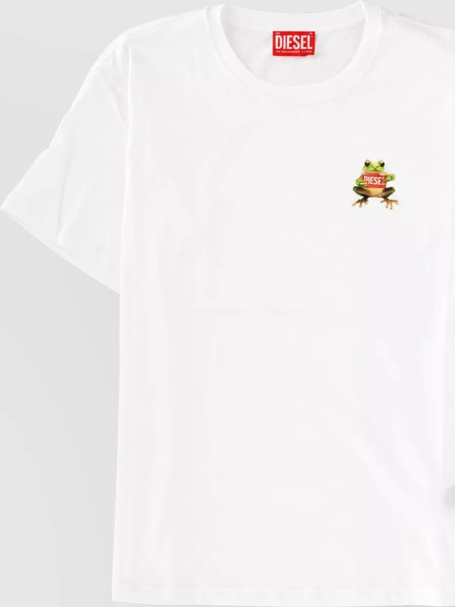 Diesel logo print cotton t-shirt