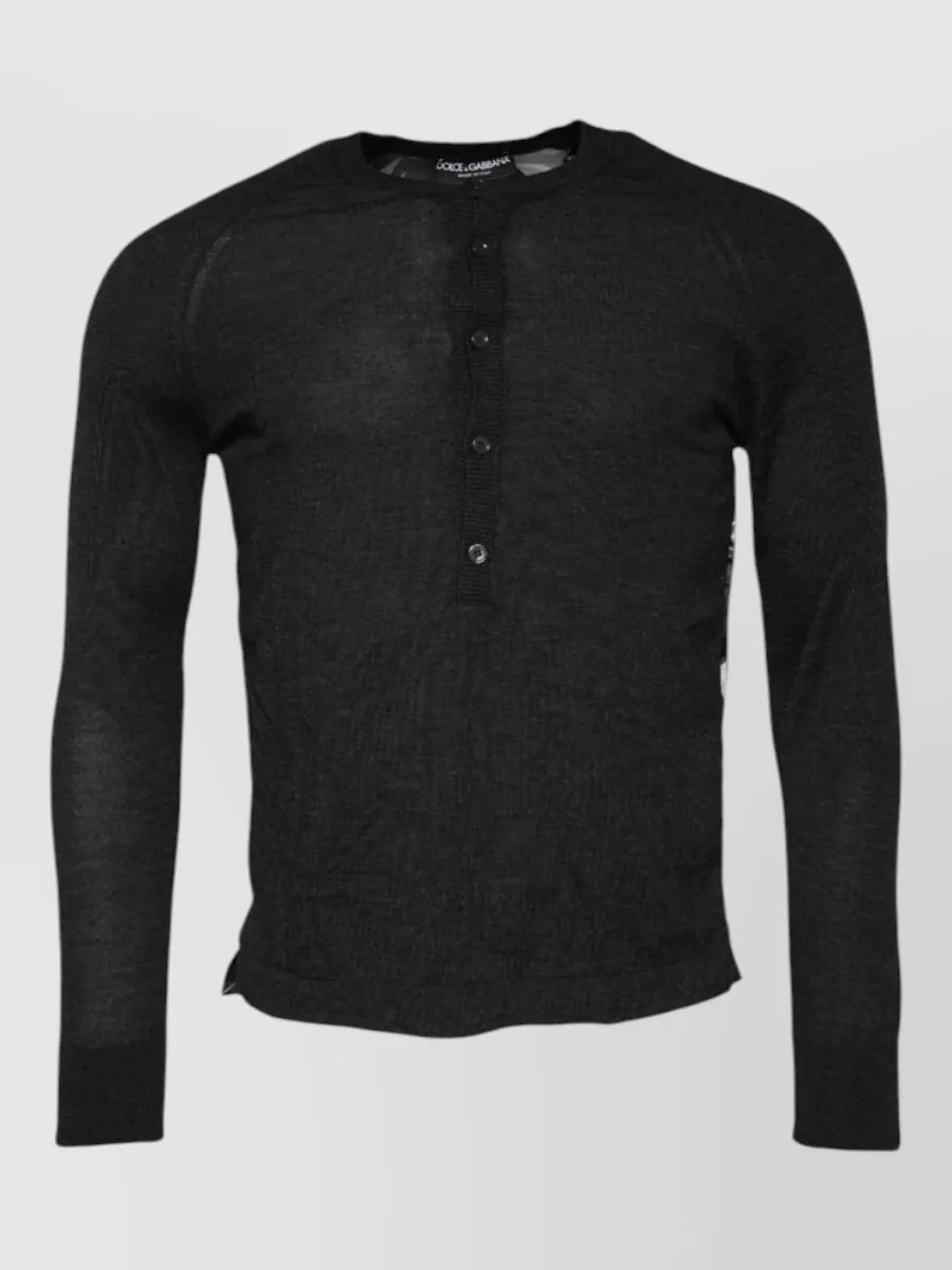 Dolce&Gabbana Cashmere silk relaxed-fit knitted pullover sweater