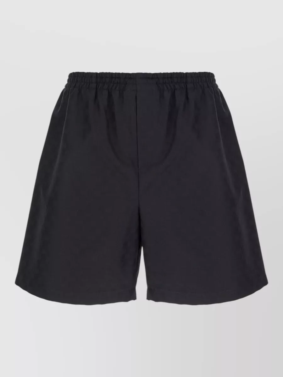 Gucci logo-print cotton swim shorts