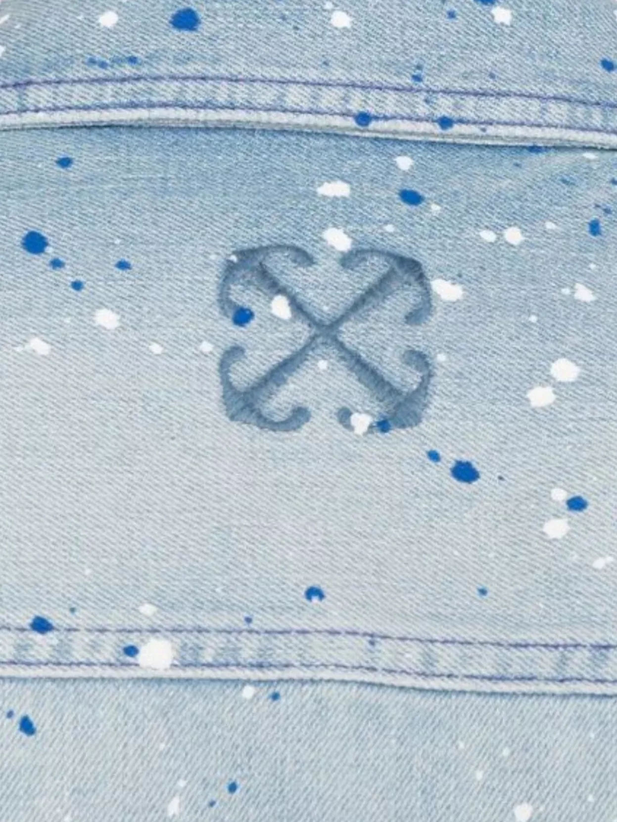 Off-White Arrows Pattern Shirt With Chest Pockets