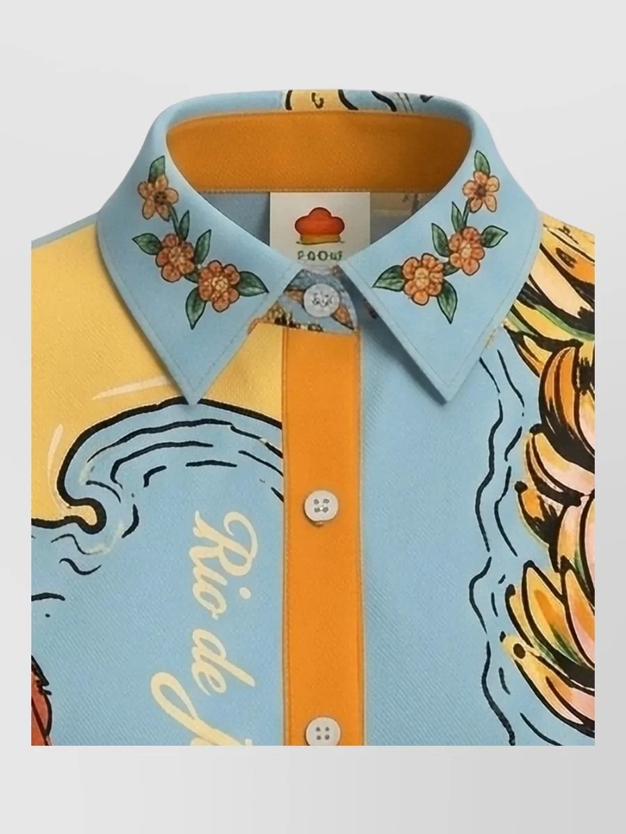 Farm Rio Printed Short-Sleeve Beach Shirt