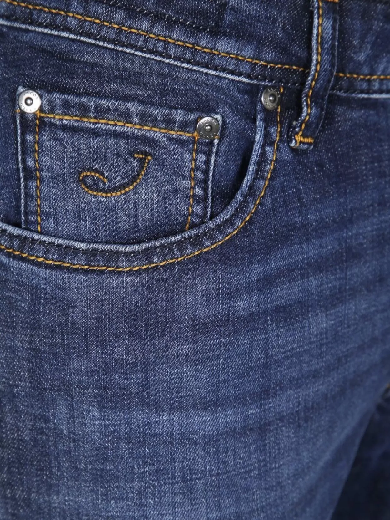Jacob Cohen Five-Pocket Denim Trousers Featuring Belt Loops
