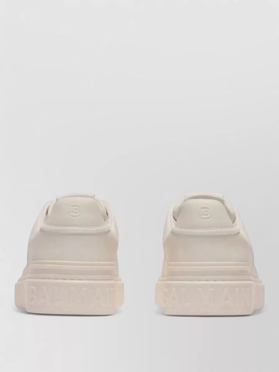 Balmain Leather Low-Top Sneakers