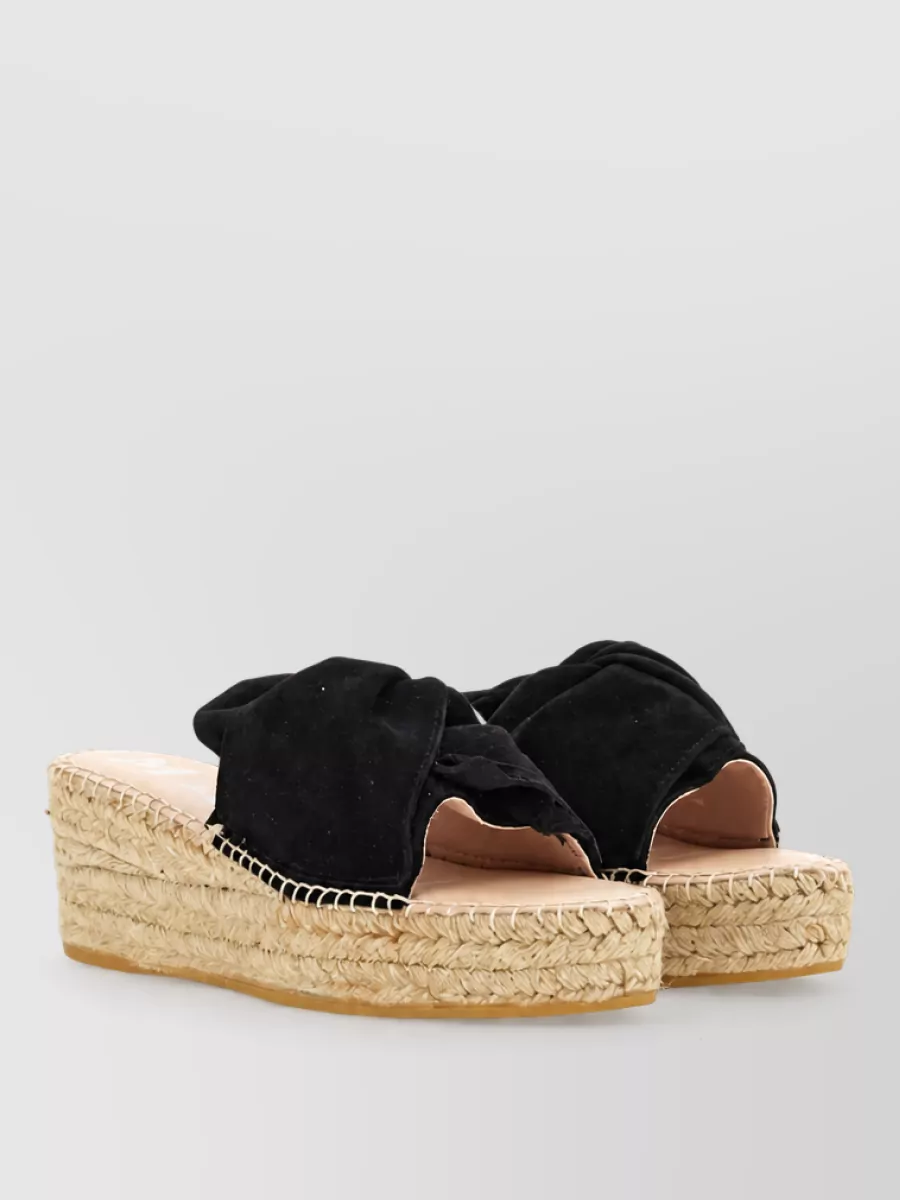Manebi knot espadrille sandals
