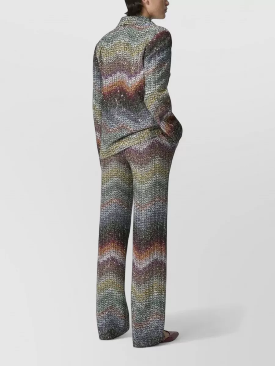 Missoni Sequined Zigzag Flared Trousers