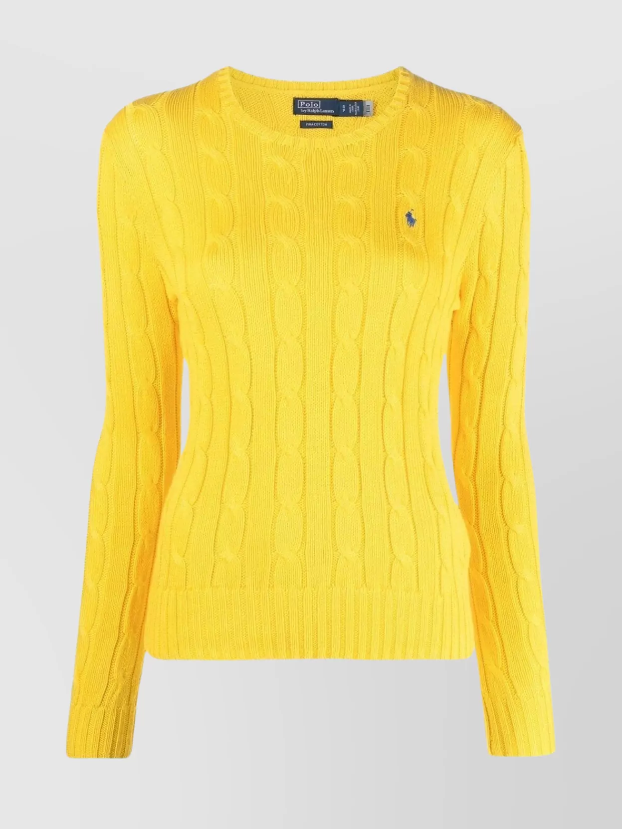 Shop Polo Ralph Lauren Versatile Cable Knit Sweater In Yellow