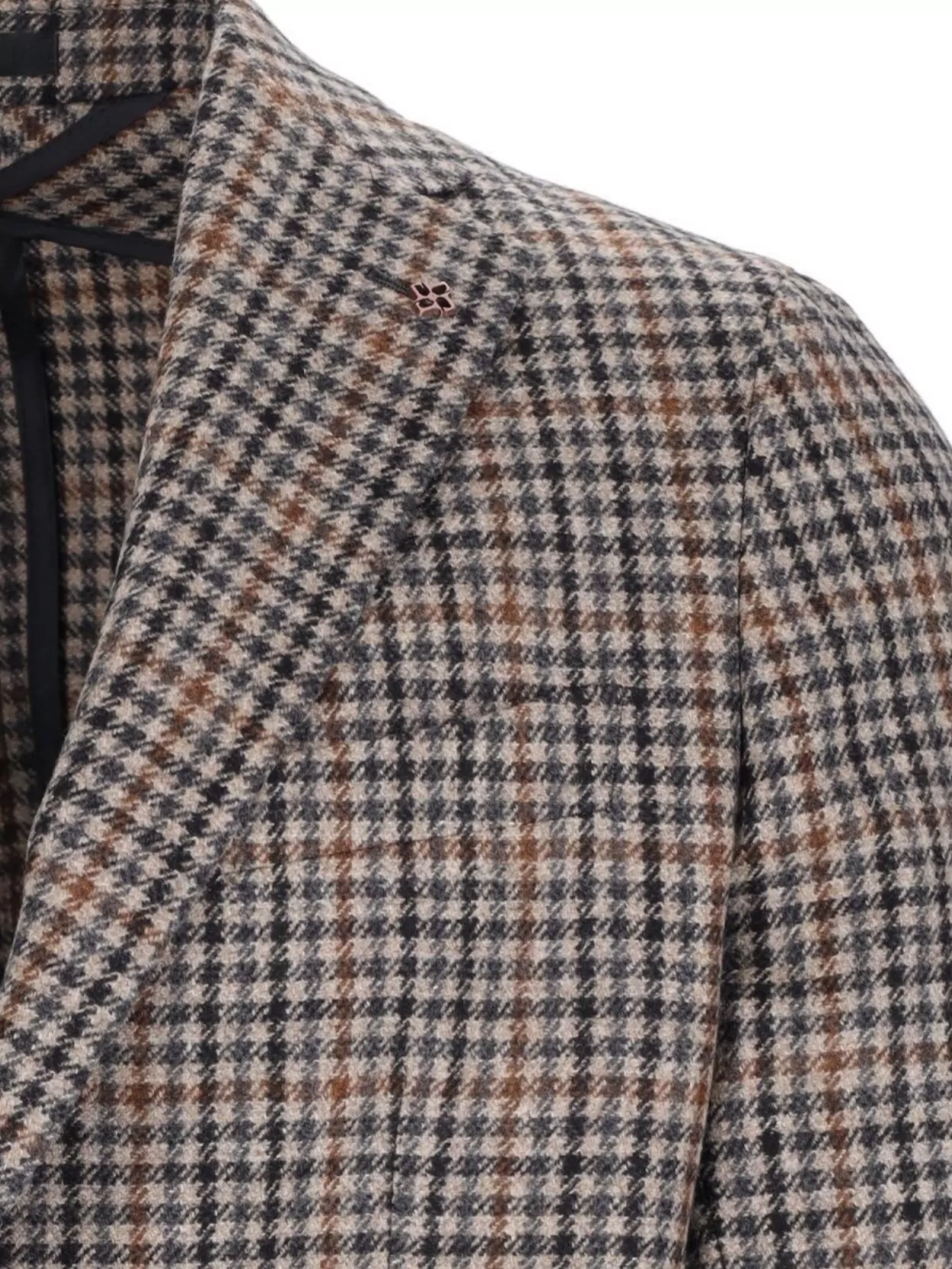Shop Tagliatore Checkered Front Pockets Long Sleeves Blazer
