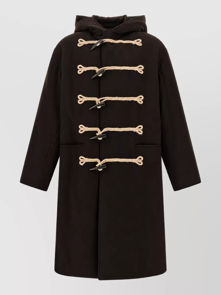 Yohji Yamamoto Flannel toggle duffle coat