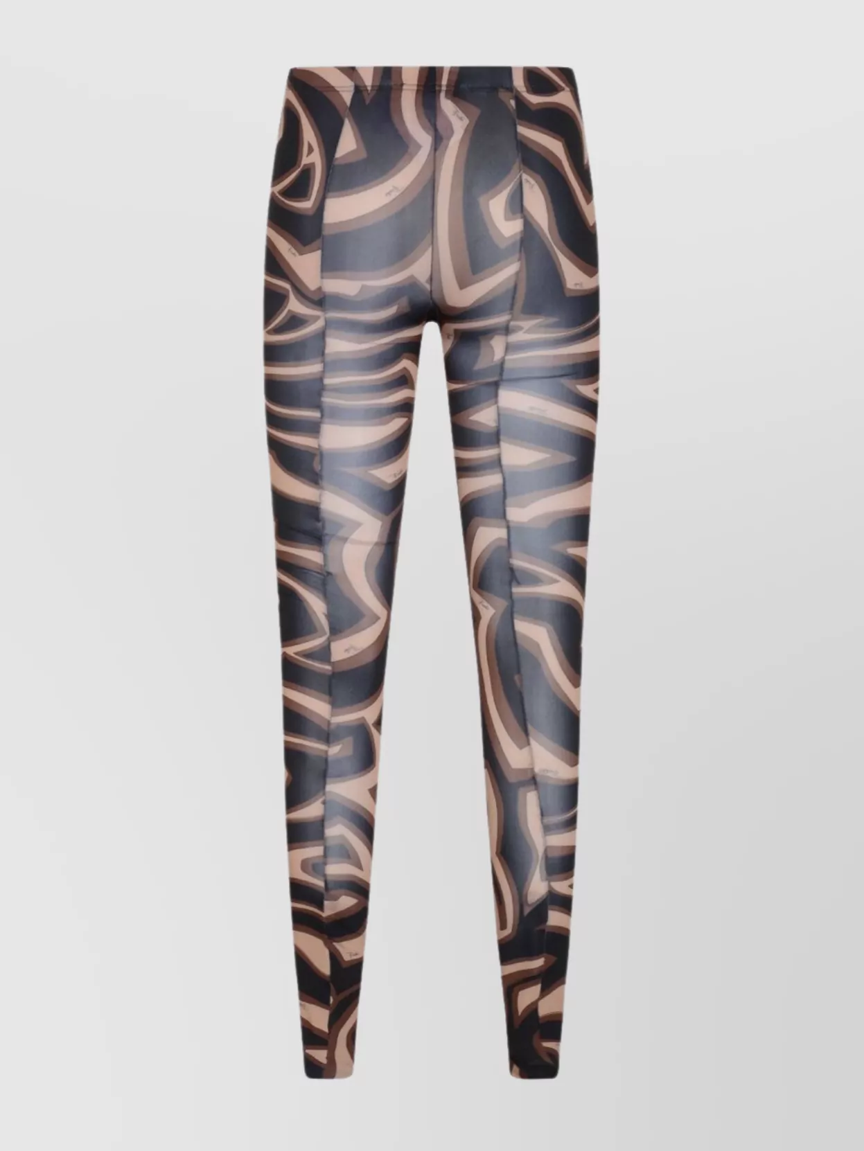 Pucci Sheer Abstract Patterned Hosiery With Elastic Waistband In Multi