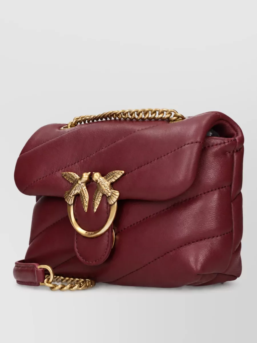 Pinko Love Bag Leather Clutch Bag