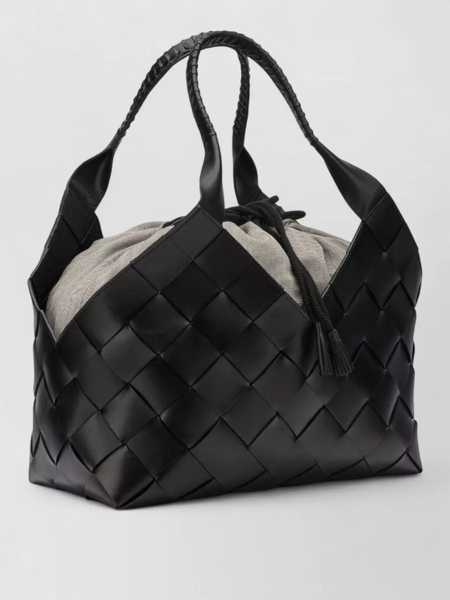 Dragon Diffusion Shoulder Bag Woven Design Top Handles