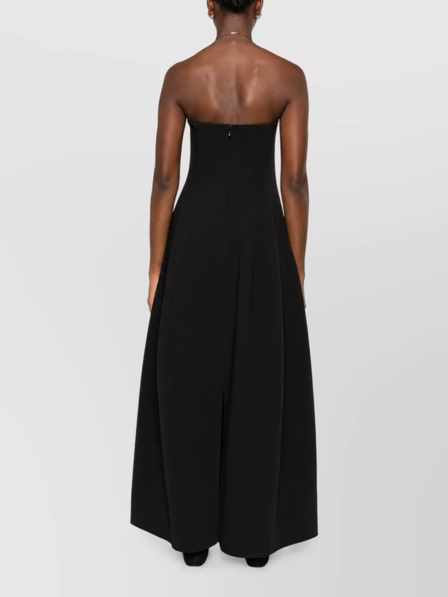 Totême Strapless Sleeveless Flared Dress