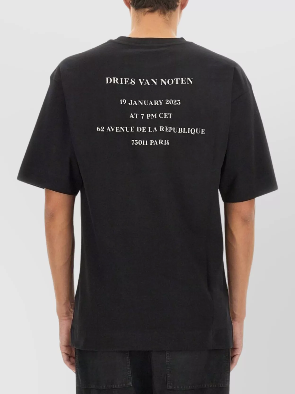 Dries Van Noten Logo Graphic Print Crew Neck T-Shirt