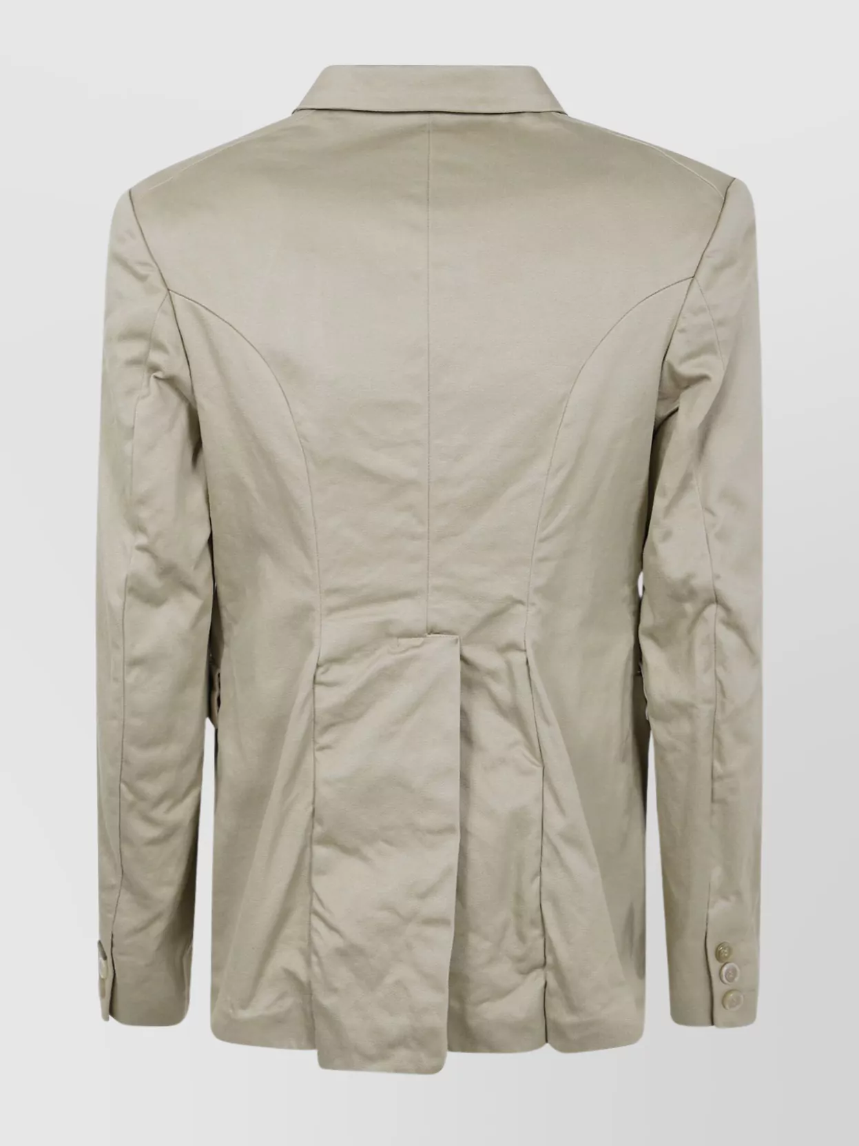 Comme Des Garçons Woman Jacket With Back Vent And Pockets In Neutral