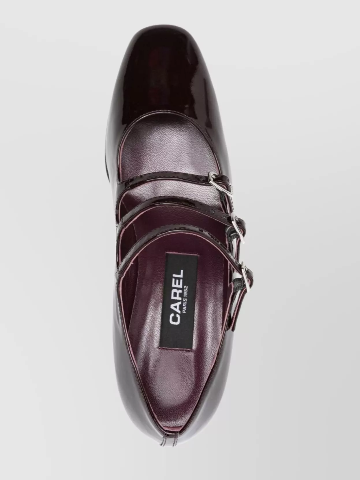 Carel Paris Leather Block Heel Pumps With Round Toe
