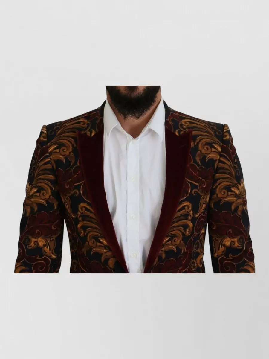Dolce&Gabbana Floral Single-Breasted Blazer
