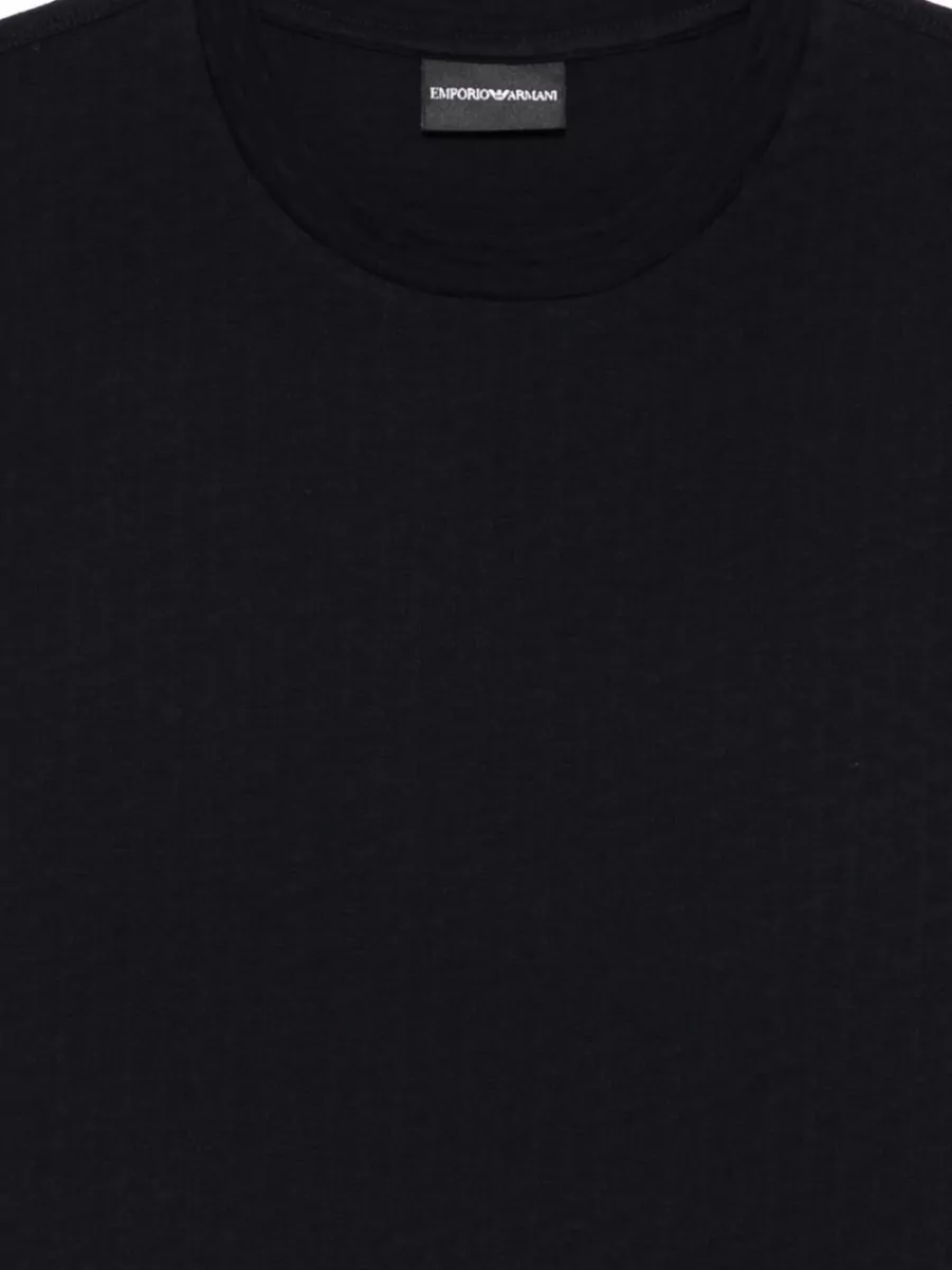 Emporio Armani Logo Cotton Crew Neck Short Sleeve T-Shirt