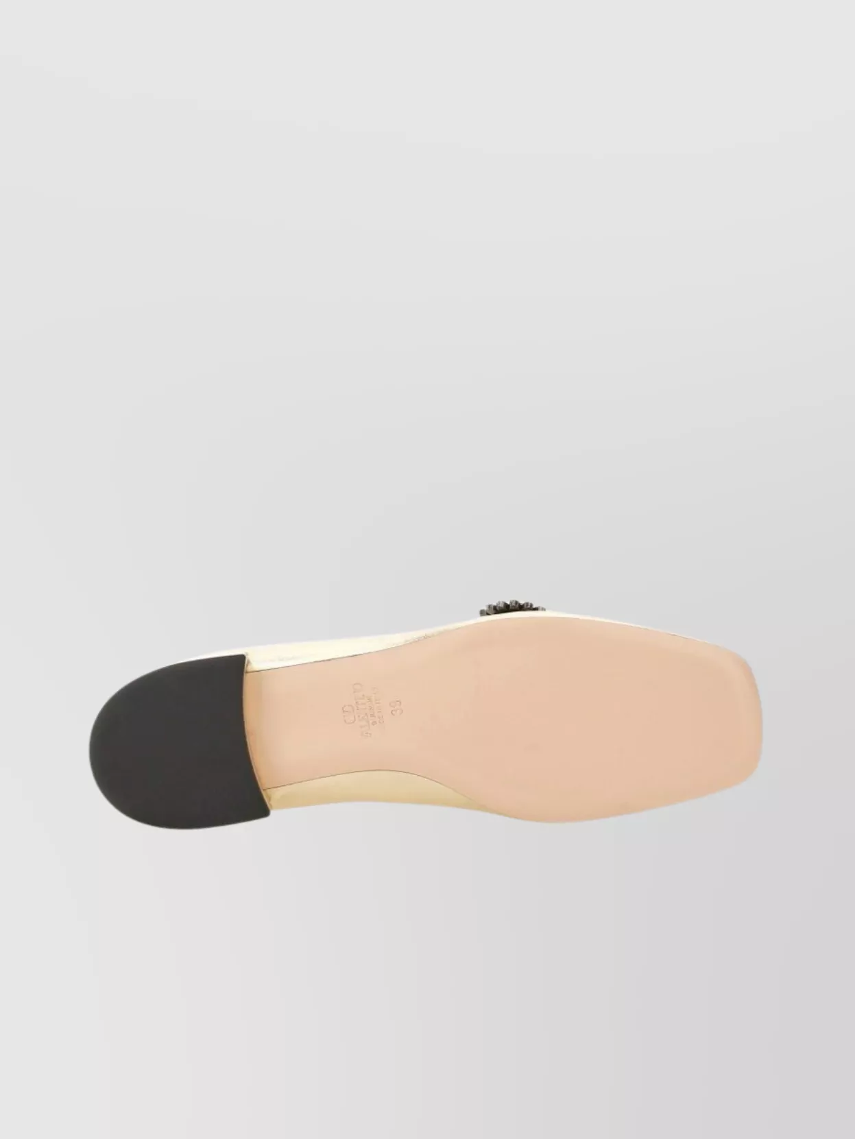 Valentino Garavani Kidskin Ballerina With Block Heel And Embellished Detail